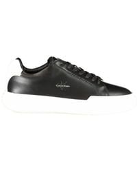 Calvin Klein - Leather Sneaker - Lyst