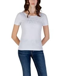 EA7 - Cotton T-Shirt - Lyst