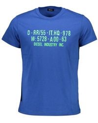 DIESEL - Cotton T-Shirt - Lyst