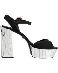Dolce & Gabbana - Keira 80 Mirrored Mosaic Platform Sandals - Lyst