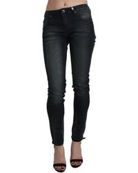 Acht - Washed Low Waist Skinny Denim Trouser - Lyst