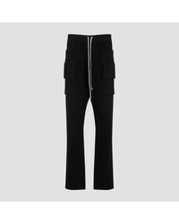 Rick Owens - Shadowed Stretch Cargo Pants With Drawstring - Lyst