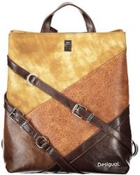 Desigual - Brown Polyurethane 's Backpack - Lyst