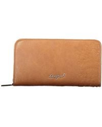Desigual - Marrone Polyurethane Wallet - Lyst