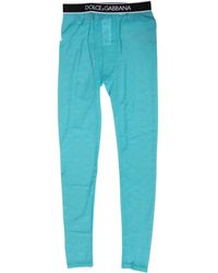 Dolce & Gabbana - Logo Print Slim Fit Pants - Lyst