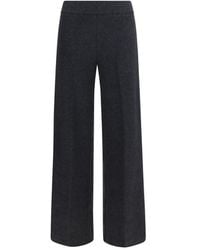 Avenue Montaigne - Gray Cotton Casual Pants - Lyst