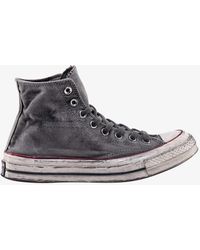 Converse Thick Soled Lace-Up Sneakers in Black for Men | Lyst