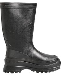 Dolce & Gabbana - Metallic Black Pull On Rain Boots Men Shoes - Lyst