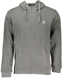 Sergio Tacchini - Grigio Cotton Men's Hooded Sweatshirt - Lyst