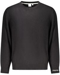 Pepe Jeans - Black Cotton Men's Sweater - Lyst