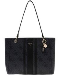 Guess - Gray Polyethylene Handbag - Lyst