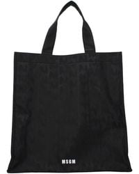 MSGM - Fabric Handbag - Lyst