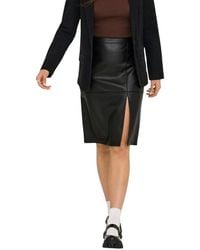 ONLY - Black Polyester Long Skirt - Lyst