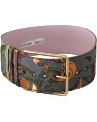 Dolce & Gabbana - Elegant Canvas-Leather Belt - Lyst
