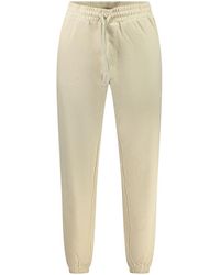 BOSS - Beige Cotton Pant - Lyst