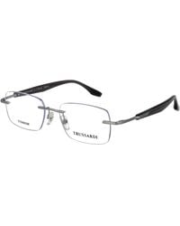 Trussardi - Silver Titanium Glasses (frames) - Lyst