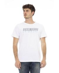 Bikkembergs - White Cotton Men T - Lyst