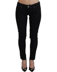 Acht - Low Waist Slim Fit Cotton Denim Jeans - Lyst