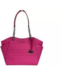 Michael Kors - Jet Set Large Chain Shoulder Tote Bag Dragon Fruit - Lyst