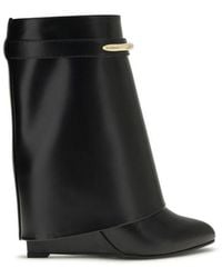 Givenchy - Leather Shark Ankle Boots - Lyst