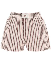 Amiri - Striped Pajama Shorts - Lyst