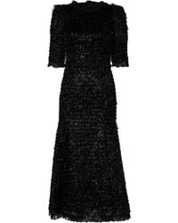 Dolce & Gabbana - Metallic Black Polyester A - Lyst