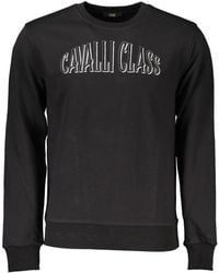 Roberto Cavalli - Black Cotton Men Sweatshirt - Lyst
