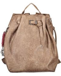 Desigual - Brown Polyurethane 's Backpack - Lyst