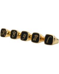 Dolce & Gabbana - Brass Royal Enamel Set Of 5 Ring - Lyst