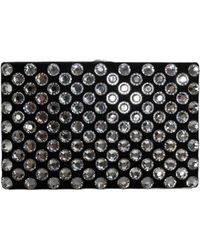 Dolce & Gabbana - Black Velvet Crystal Clutch Evening Party Purse Bag - Lyst