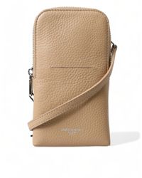 Dolce & Gabbana - Beige Leather Purse Crossbody Sling Phone Bag - Lyst