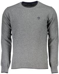 North Sails - Eco-conscious Gray Crew Neck Sweater - Xxl - Lyst