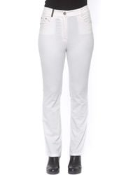 Peserico Adherent Fit Jeans & Pant - White