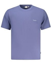 Pepe Jeans - Blu Cotton Men T - Lyst