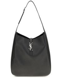 Saint Laurent - Black Calf Leather Bos Taurus Shoulder Bag - Lyst