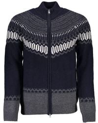 GANT - Wool Cardigan - Lyst