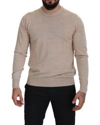 Dolce & Gabbana - Elegant Crewneck Wool Sweater - Lyst