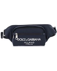 Dolce & Gabbana - Nylon Beltpack Bag With Logo - Lyst