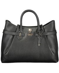 Guess - Black Polyurethane Handbag - Lyst