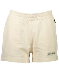 Napapijri - Beige Cotton Jogger Pant - Lyst