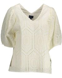 GANT - White Cotton T - Lyst