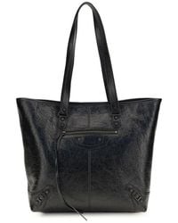 Balenciaga - Black Lamb Ovis Aries Aries Shoulder Bag - Lyst