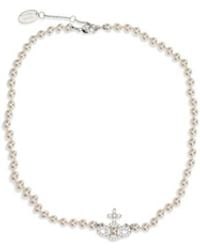 Vivienne Westwood - Silver Brass Necklace - Lyst