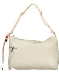 Desigual - Ecru Polyurethane Handbag - Lyst