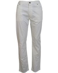 Ralph Lauren - Ivory Cotton Straight Fit Men Denim Jeans - Lyst