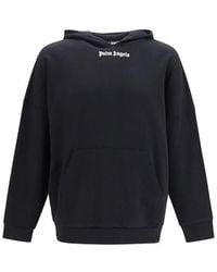 Palm Angels - Black Cotton Sweatshirt - Lyst