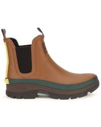 Barbour - Brown Rubber Chelsea Boots - Lyst