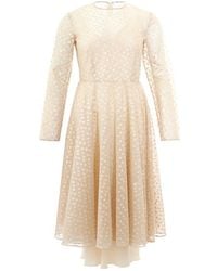 Lardini - Beige Cotton Cocktail Dress - Lyst