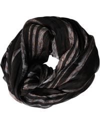 Dolce & Gabbana - Silk Geometric Fringed Neck Shawl Scarf - Lyst