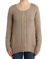 Roberto Cavalli - Elegant Knitted Crew Neck Sweater - Lyst